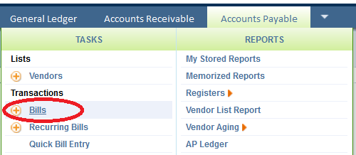 Intacct Bills