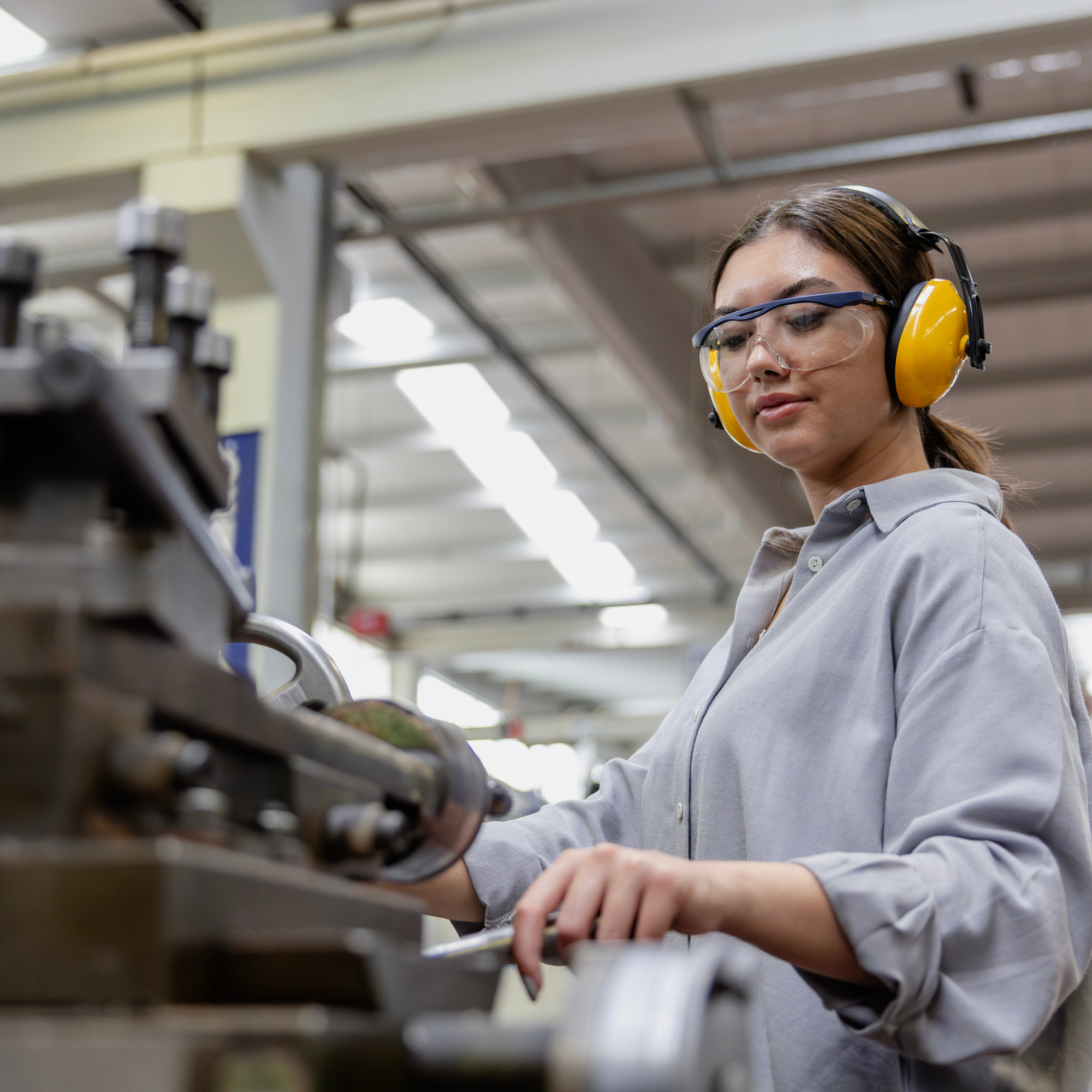 female worker in factory