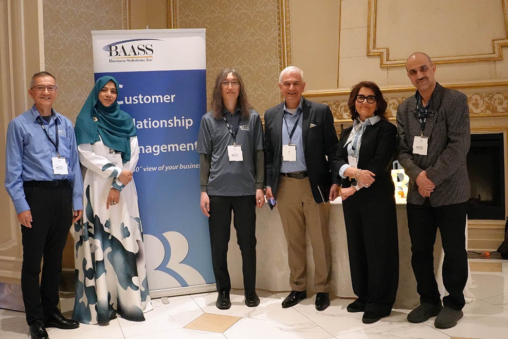 Zainab Salihi with BAASS CRM team at BAASS Connect 2026