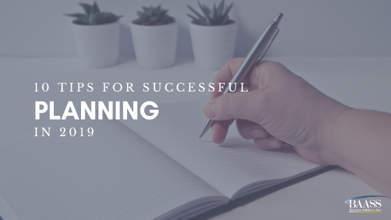 10 tips for successful planning in 2019