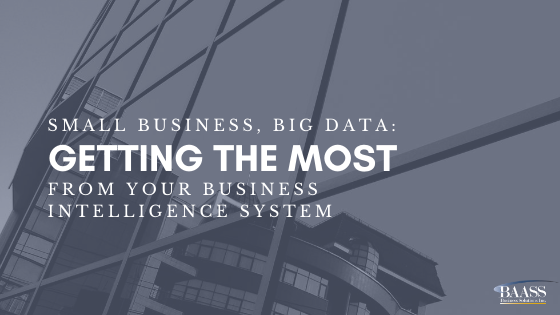 Blog - Small Business, Big Data Getting the Most from your Business Intelligence System
