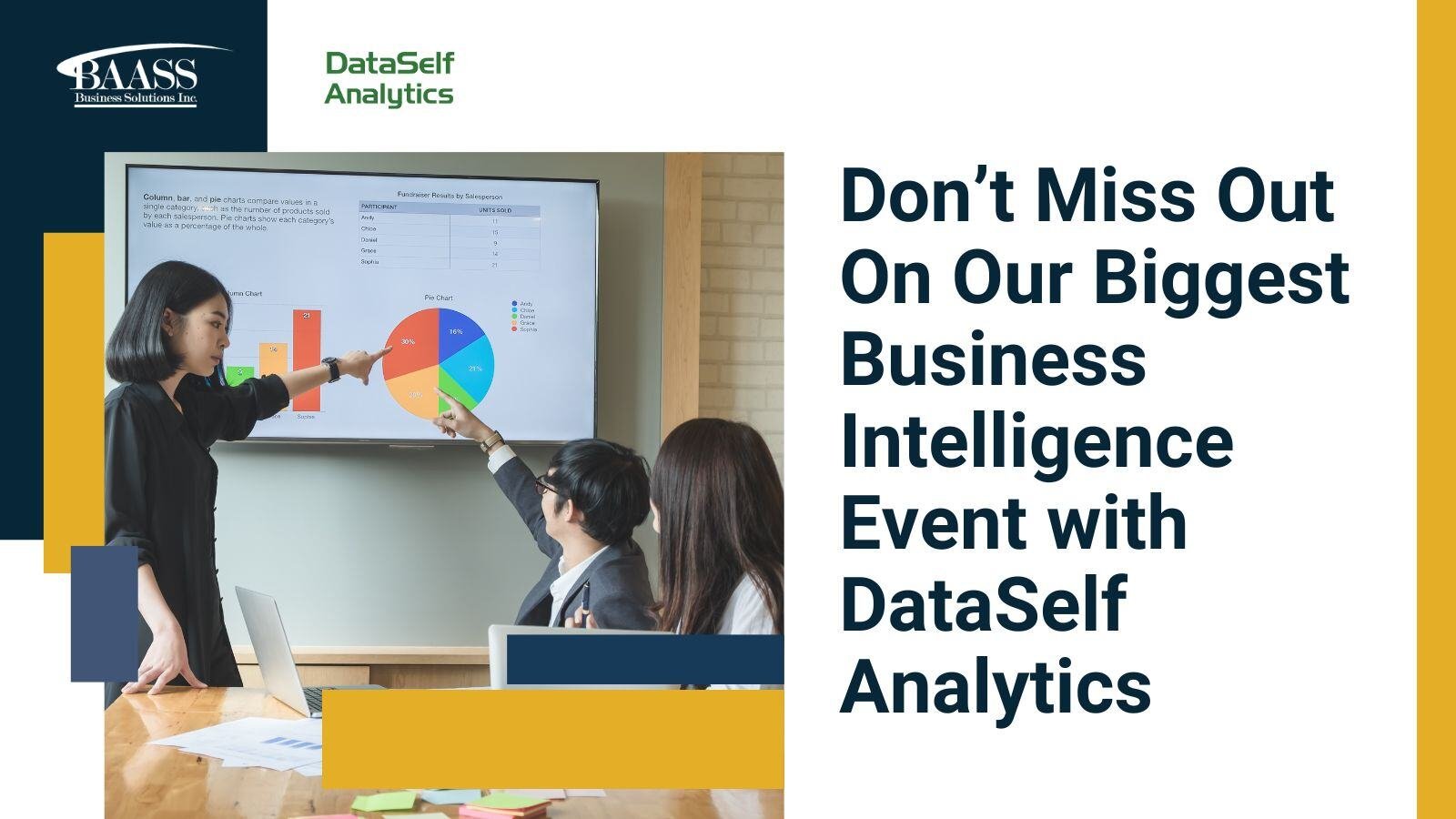 Don’t Miss Out On Our Biggest Business Intelligence Event with DataSelf Analytics webinar