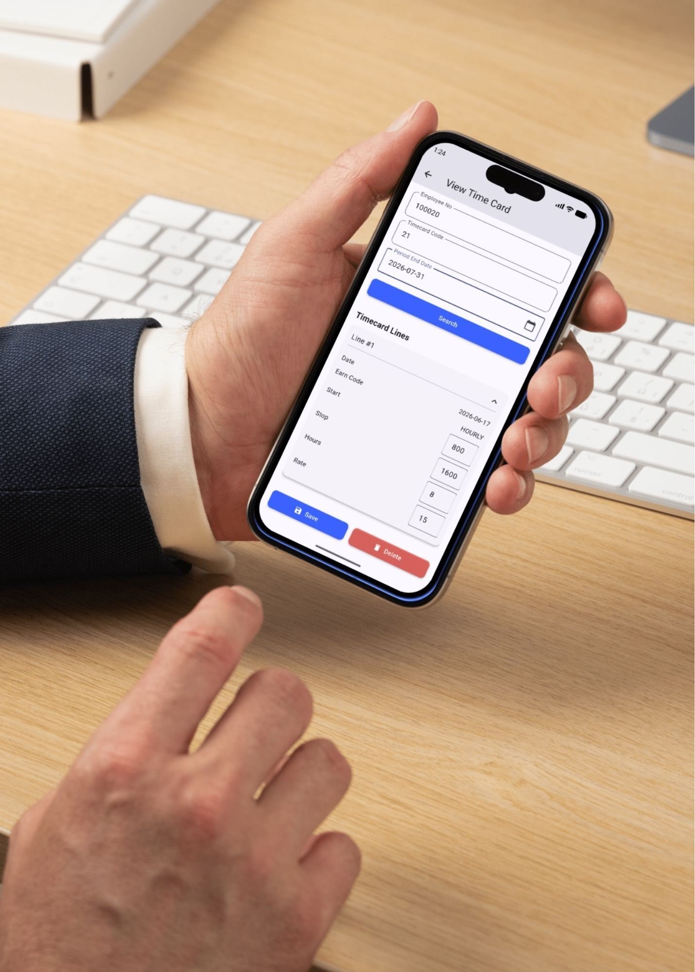 Key Features of Sage 300 Mobile Timecard