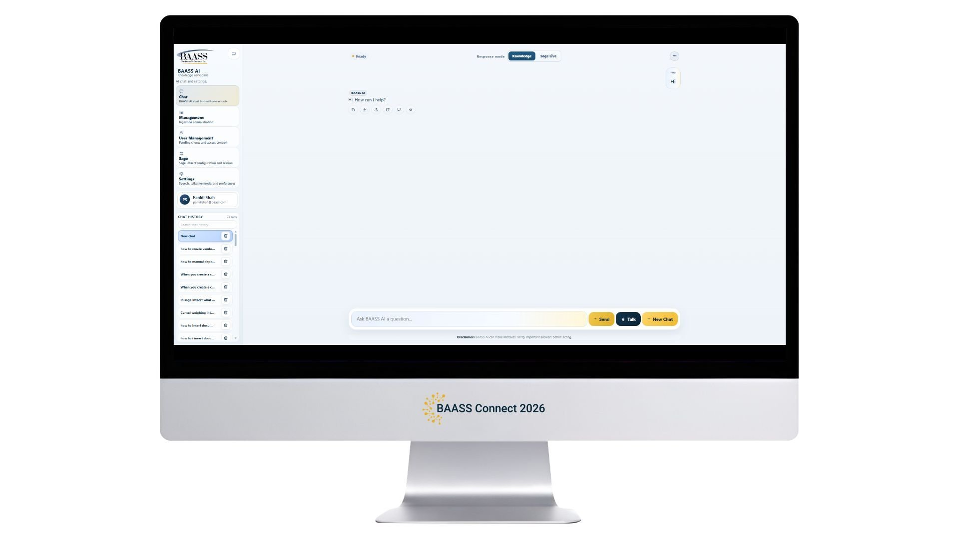 BAASS AI Assistant - BAASS Connect