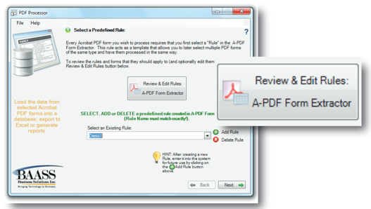 PDF Forms Processor - Screenshot