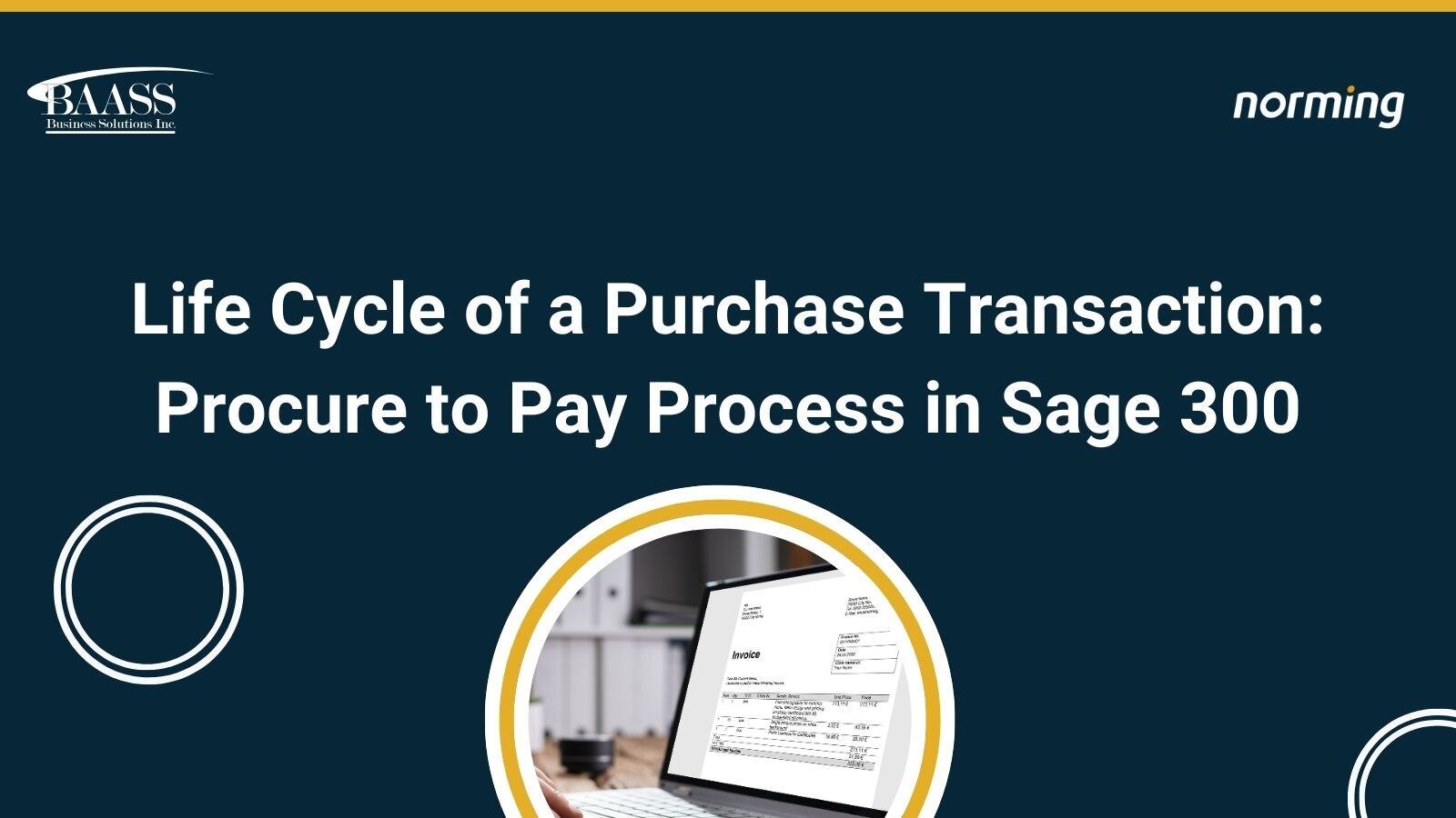 Procure to Pay Process in Sage 300