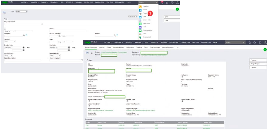 Project Management CRM