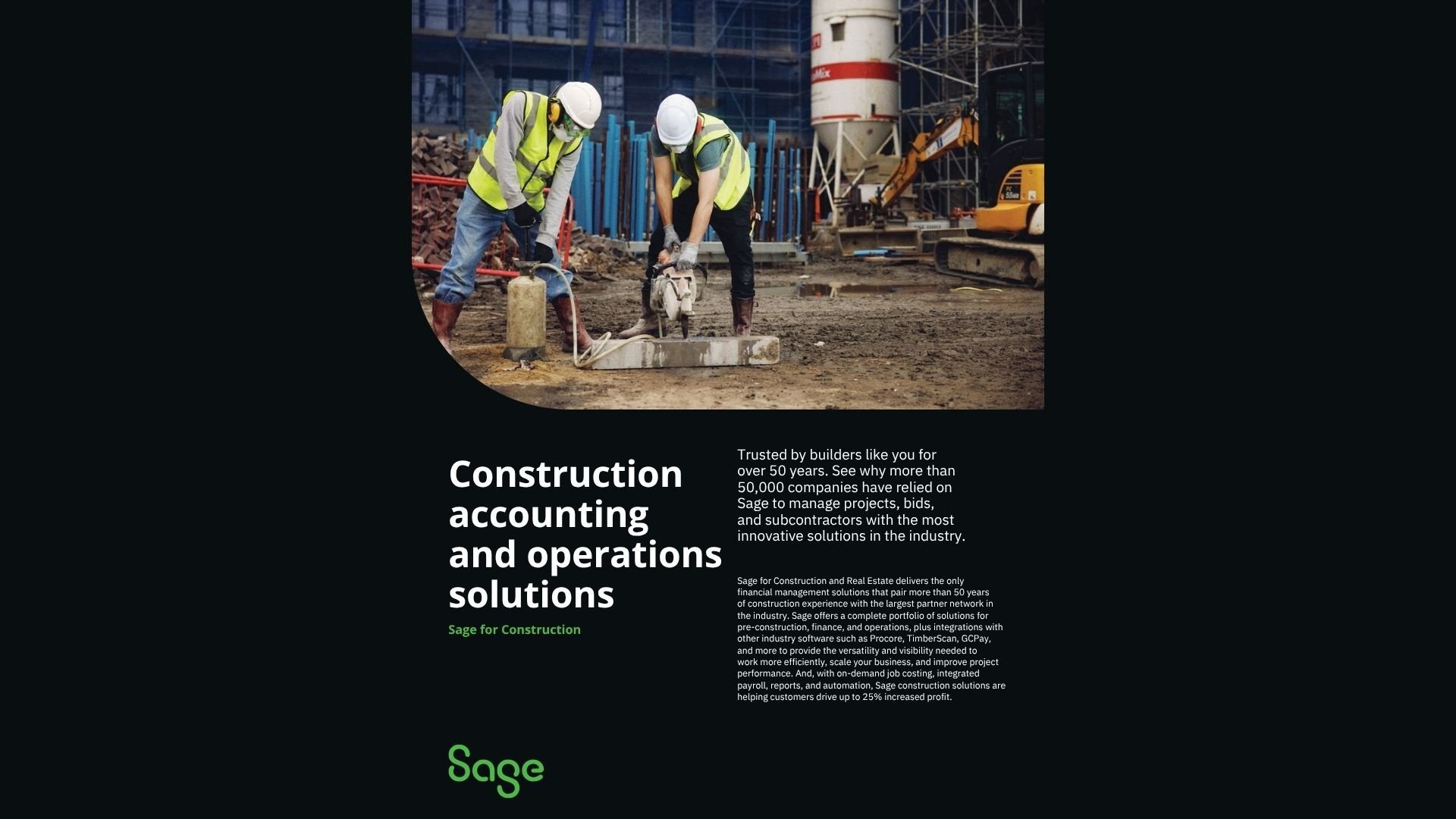 Take control of every construction project with Sage