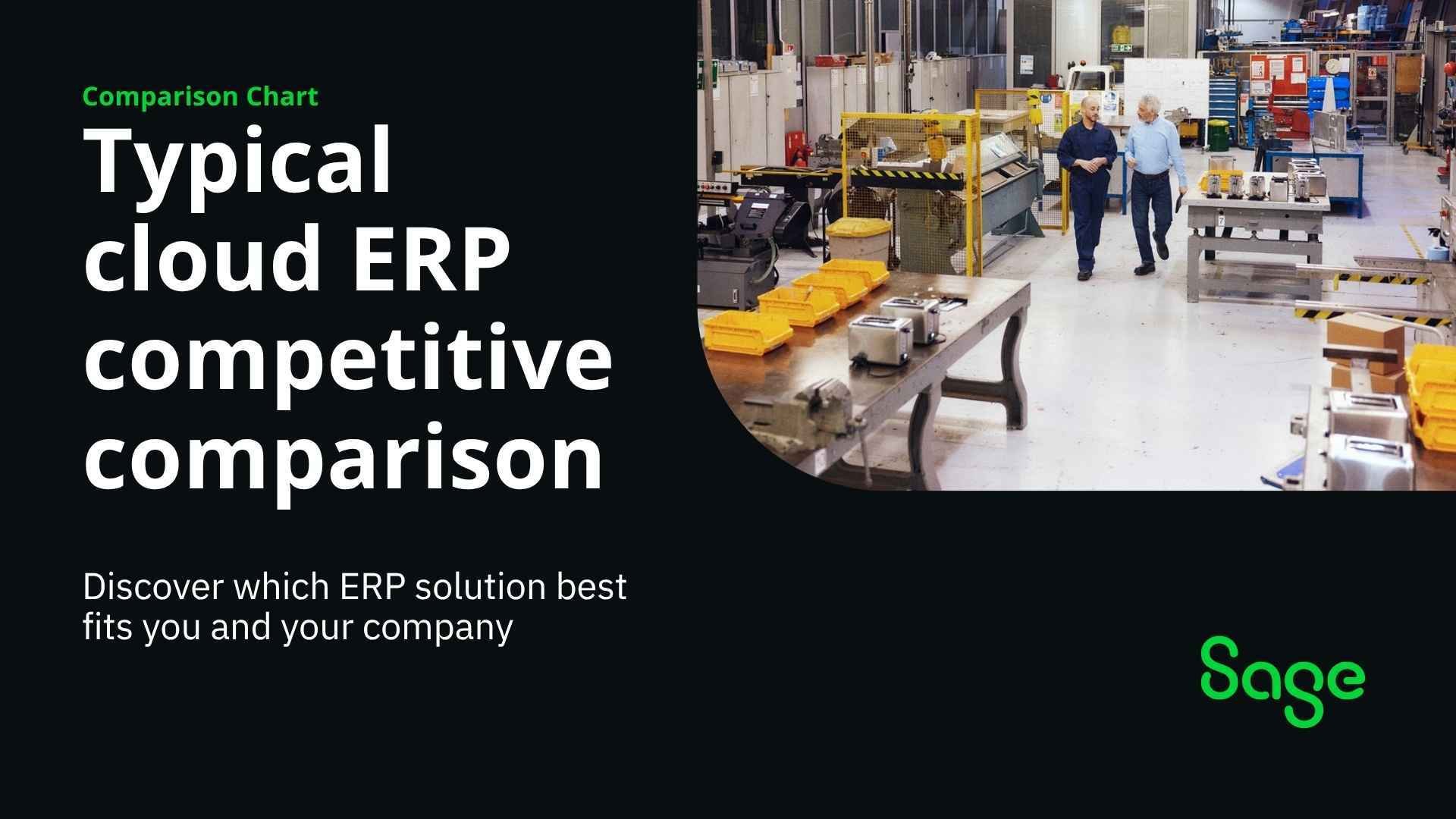 Typical cloud ERP competitive comparison