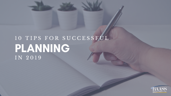 10 Tips for Successful Planning in 2019