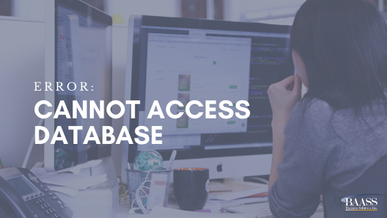 Error Cannot Access Database