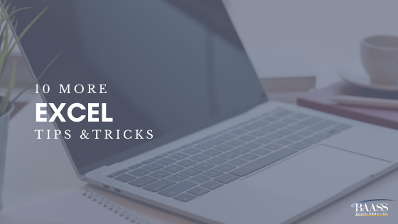10 More Excel Tips & Tricks