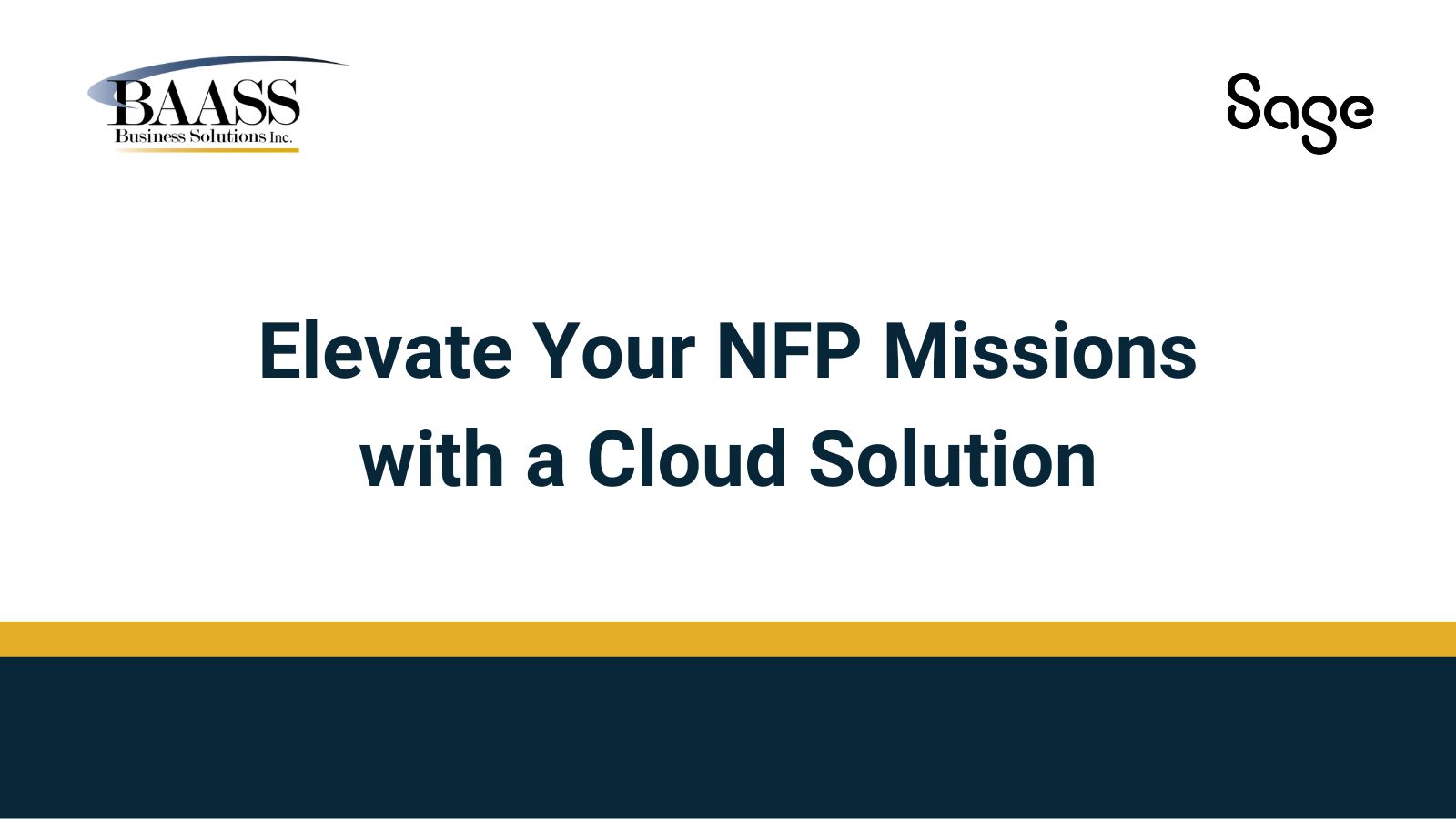 Elevate Your NFP Missions with a Cloud Solution