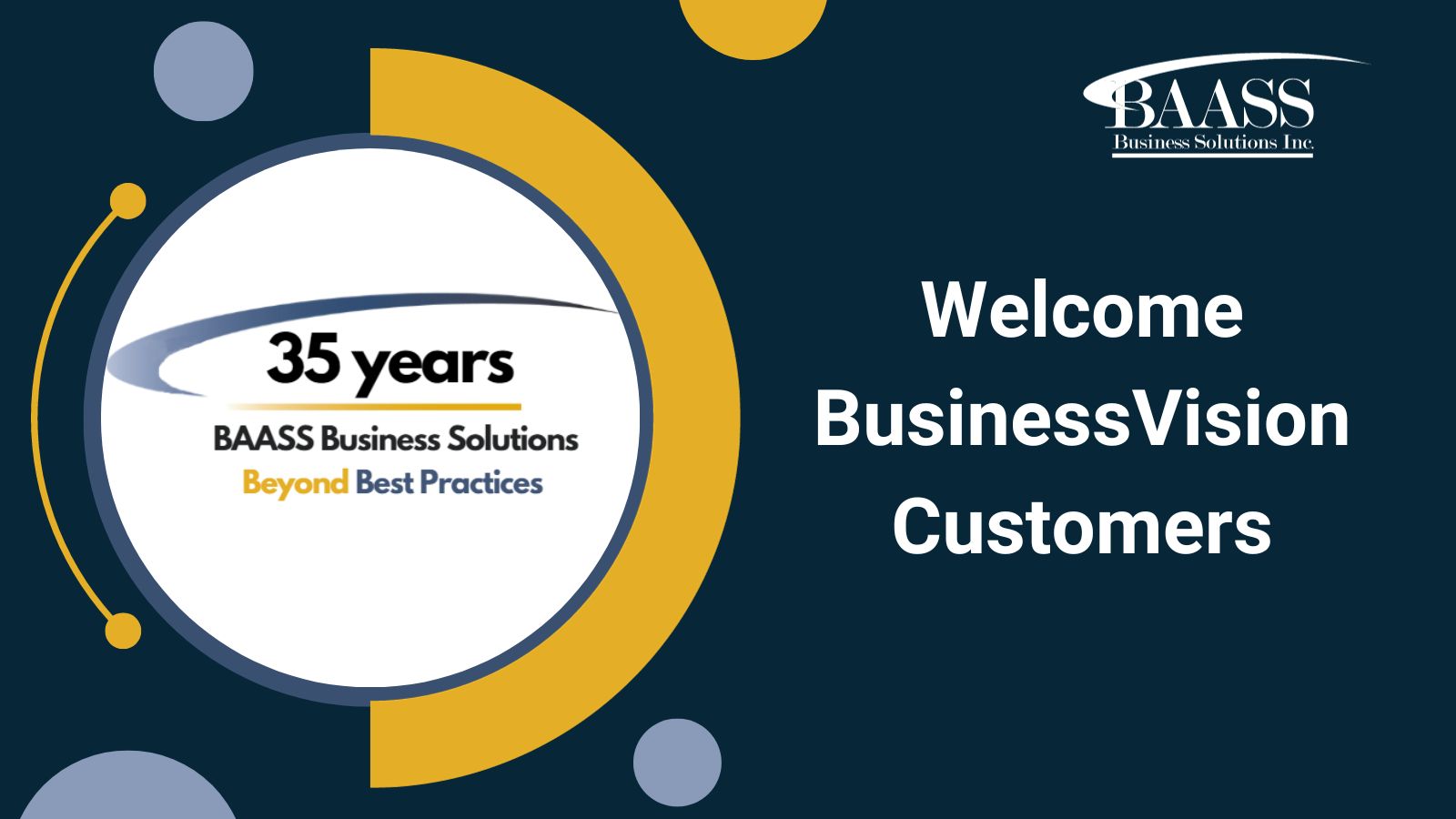 Welcome BusinessVision Customers