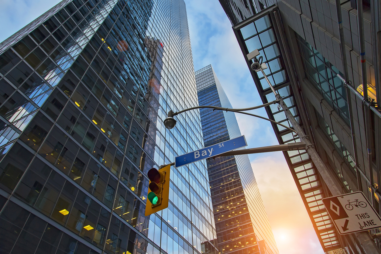 Skyline of the financial district